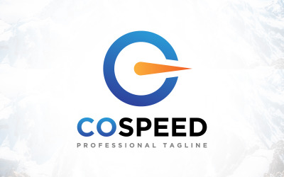 Bokstaven C Co Speed Auto Logo Design