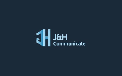 Communication logo J+H design template
