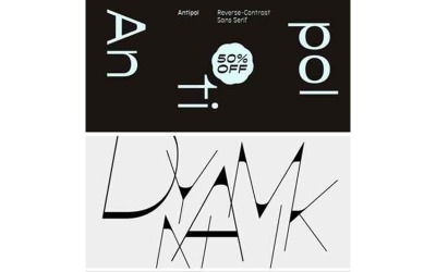 Antipol-lettertypefamilie 26-lettertype - Antipol-lettertypefamilie 26-lettertype