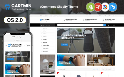 Cartmin - Mega Store Shopify-thema