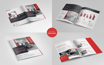Design del layout del modello di brochure aziendale A4 aziendale moderno Design professionale minimo dell&amp;#39;opuscolo