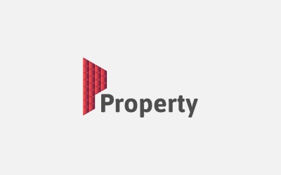 Letter P Property logo design template