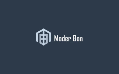 M+B abstract logo design template