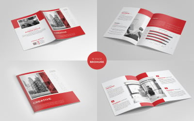 Modern brochuresjabloon lay-outontwerp Minimaal professioneel brochureontwerp