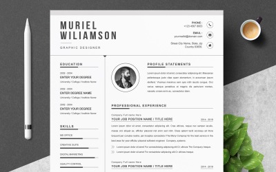 Muriel / Profesyonel Özgeçmiş Şablonu