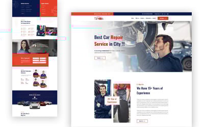 Одностраничный HTML-шаблон Carex Car Repair