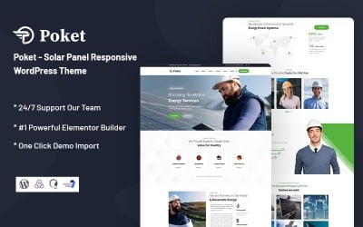 Poket - 太阳能电池板响应式 WordPress 主题