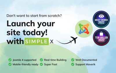 SimpleX - адаптивний шаблон Joomla 4
