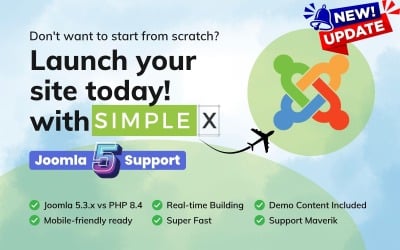 SimpleX - Multipurpose Joomla Template