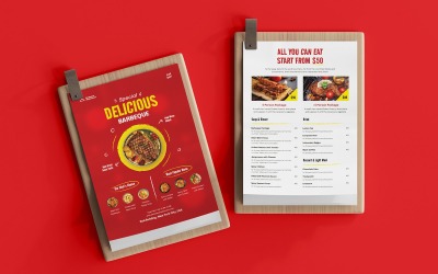 Szablon Menu Restauracji - Grill