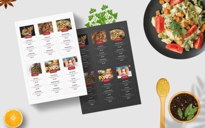 Enkel matmeny Flyer Design