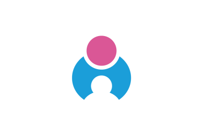 Kinderbetreuung Vektor-Logo-Vorlage