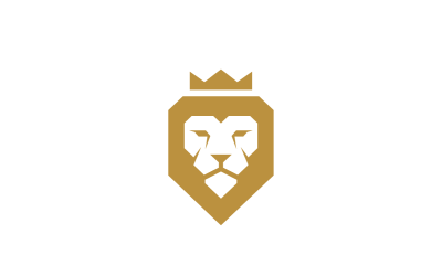 Král Lev vektorové Logo šablona