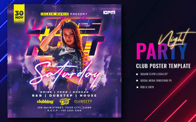 Ladies Night Party Flyer01 közösségi média