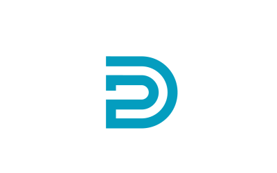 Letter D P Letters DP PD logo design template