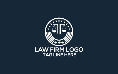 Logo-Designvorlage für Anwaltskanzleien
