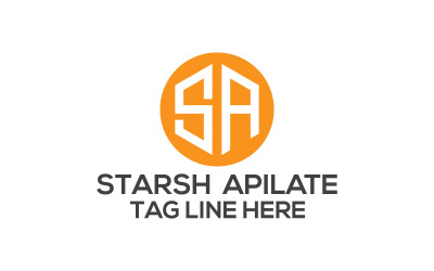 Modèle de conception de logo de lettre Stash Apilate SA