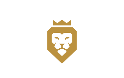 Plantilla de logotipo de vector de rey león
