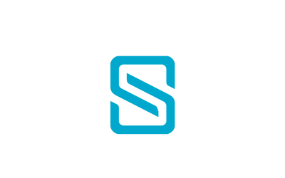 Sincronizzazione - Modello di logo vettoriale lettera S