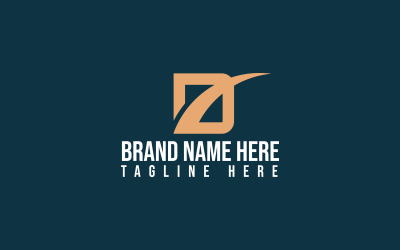 Szablon projektu logo litery D