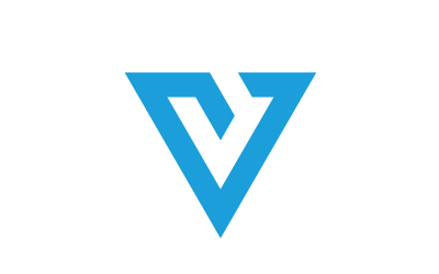 Vision - Modèle de conception de logo lettre V