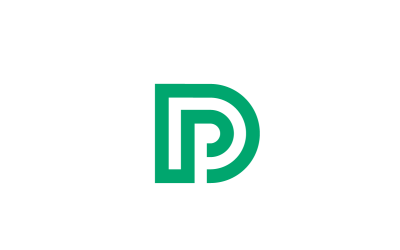字母 DP 字母 DP PD 徽标模板