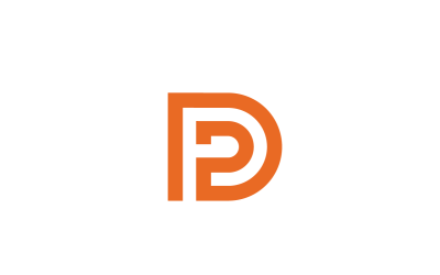 字母 DP 字母 PD DP 矢量标志设计