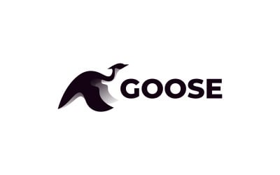Goose Silhouette Logo Style
