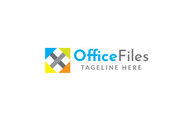 Modèle de conception de logo de fichiers de bureau