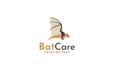Modello di progettazione del logo per la cura dei pipistrelli