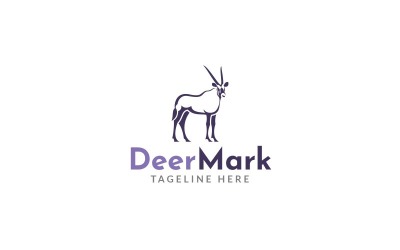 Modelo de design de logotipo Deer Mark Vol 2