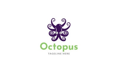 Modelo de design de logotipo Octopus