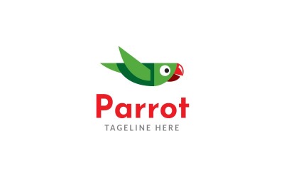 Papağan Sinek Logo Tasarım Şablonu Cilt 2