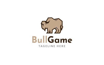 Шаблон дизайну логотипу гри Bull, том 3
