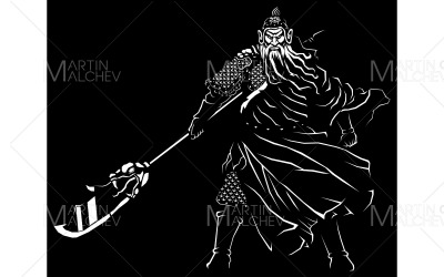 God of War vektorillustration