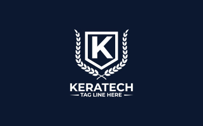Keratech K  Letter Logo Design Template