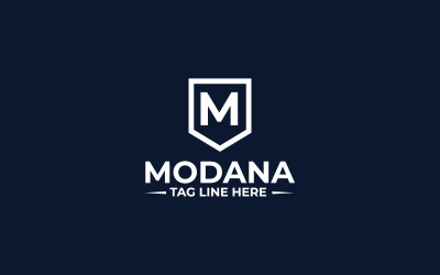 Modana M  Letter Logo Design Template