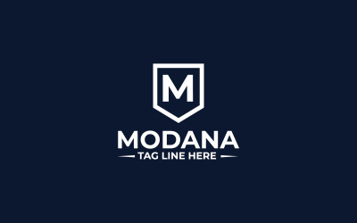 Modana M 字母标志设计模板