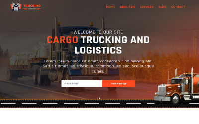 Modèle de site Web HTML5 de transport