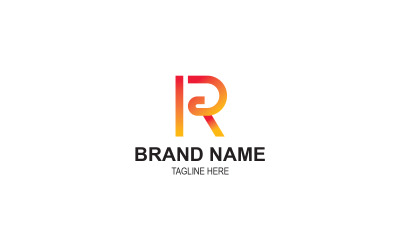 Plantilla de diseño de logotipo letra RG GR