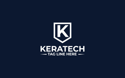 Шаблон оформления логотипа письмо K