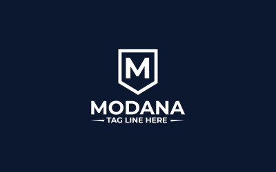 Szablon projektu logo modana M Letter