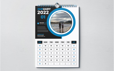 Calendario de pared creativo 2022
