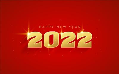 Élégant et luxueux Bonne année 2022 - Conception de bannière