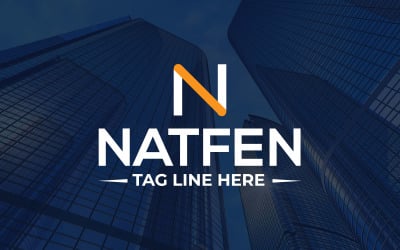 Modello di progettazione del logo della lettera N