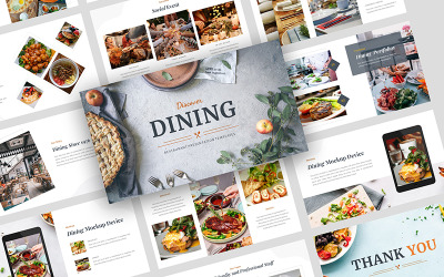Stravování – Prezentace restaurace Šablona Prezentací Google