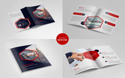 Unternehmensprofil Broschüren-Vorlage Layout-Design Minimale professionelle Broschüren-Design-Vorlage
