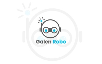 Szablon logo marki robotów