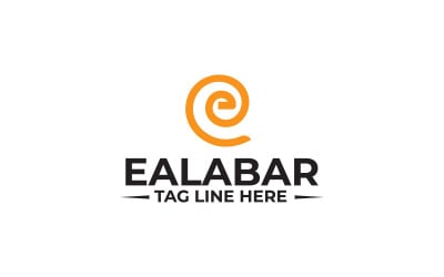 E brief Logo ontwerpsjabloon