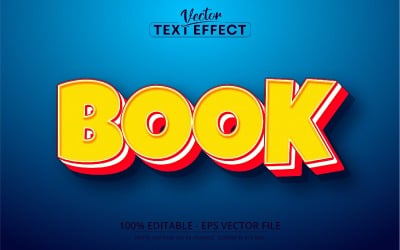 Kitap - Komik Pop Sanat Stili, Düzenlenebilir Metin Efekti, Yazı Tipi Stili, Grafik İllüstrasyon
